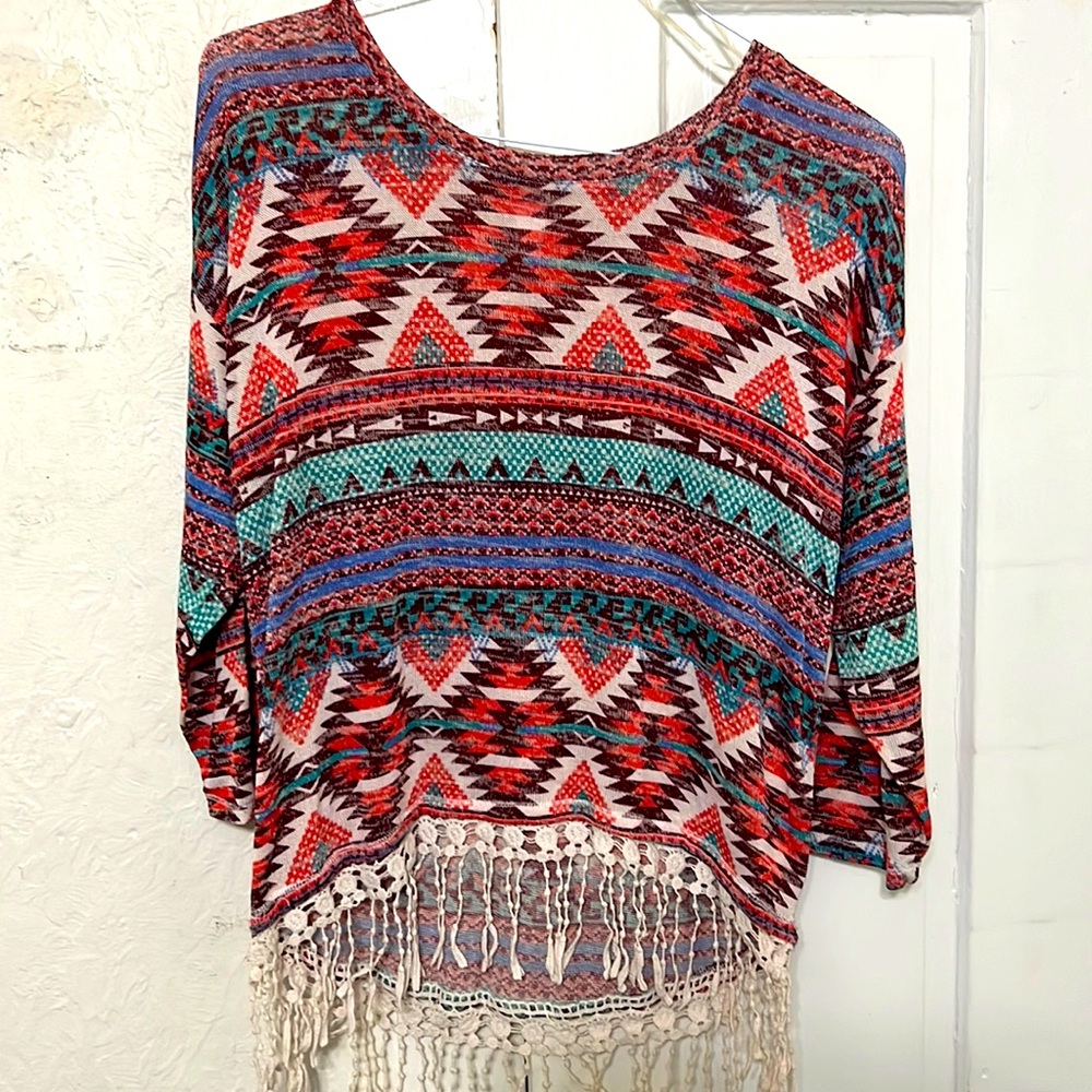 Multi Color Pattern Top